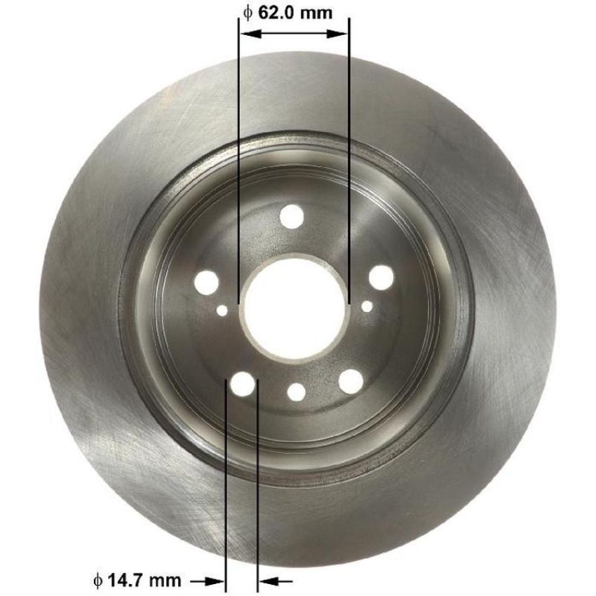 BENDIX DRUM & ROTORS PRT6156 BENDIX Disc Brake Rotor