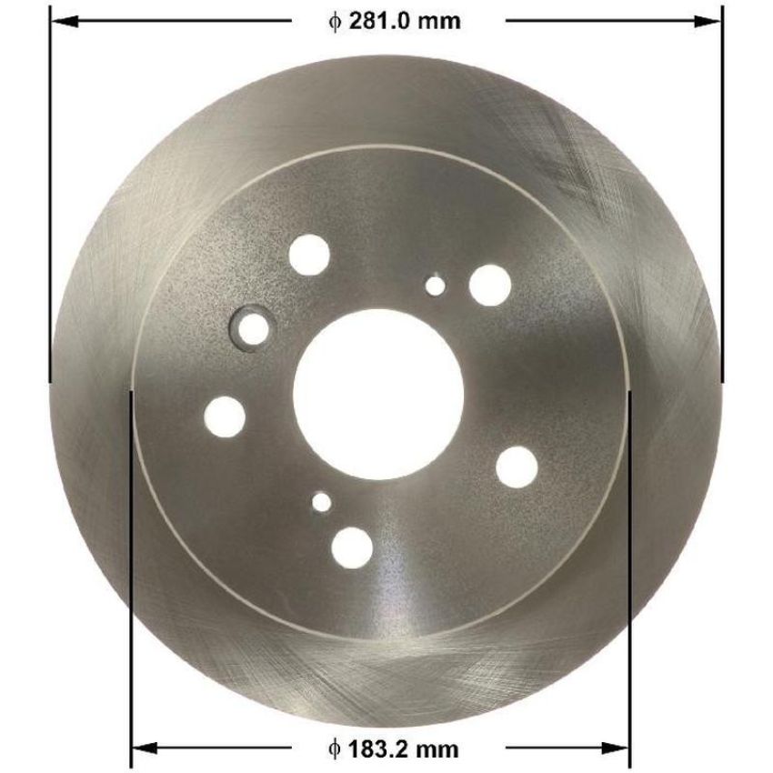 BENDIX DRUM & ROTORS PRT6156 BENDIX Disc Brake Rotor