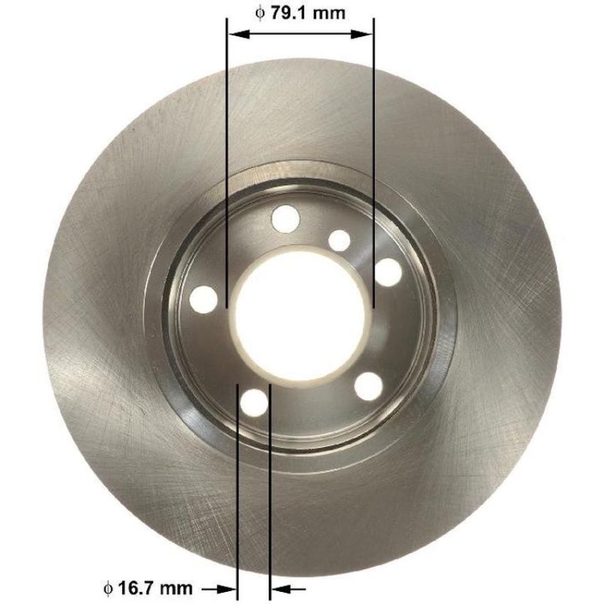 BENDIX DRUM & ROTORS PRT6160 BENDIX Disc Brake Rotor