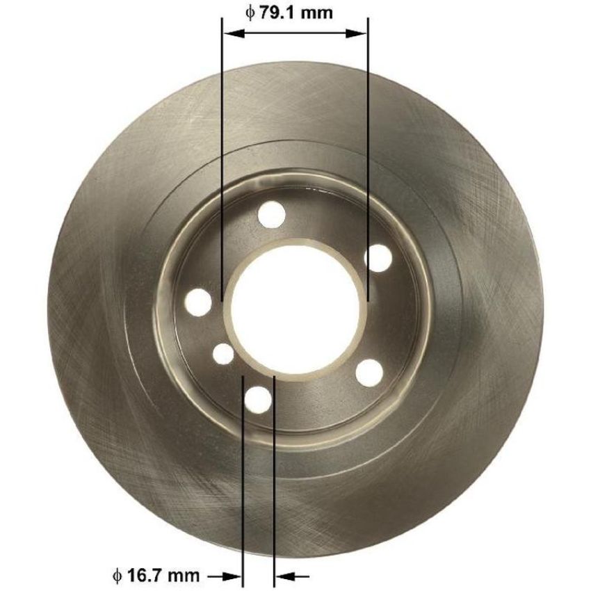 BENDIX DRUM & ROTORS PRT6161 BENDIX Disc Brake Rotor
