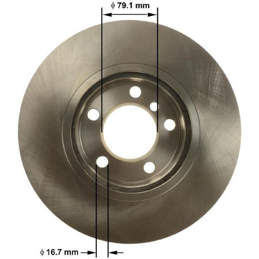 BENDIX DRUM & ROTORS PRT6162 BENDIX Disc Brake Rotor