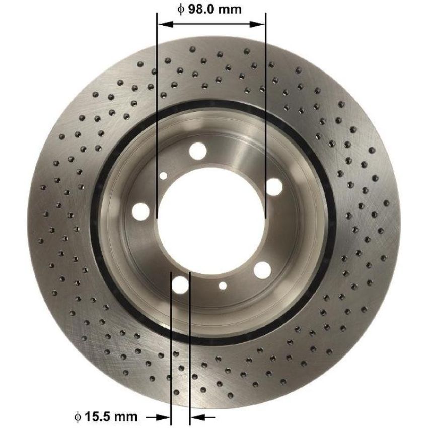 BENDIX DRUM & ROTORS PRT6163 BENDIX Disc Brake Rotor