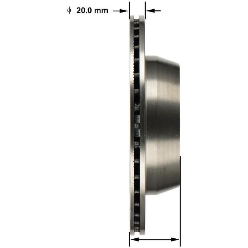 BENDIX DRUM & ROTORS PRT6163 BENDIX Disc Brake Rotor