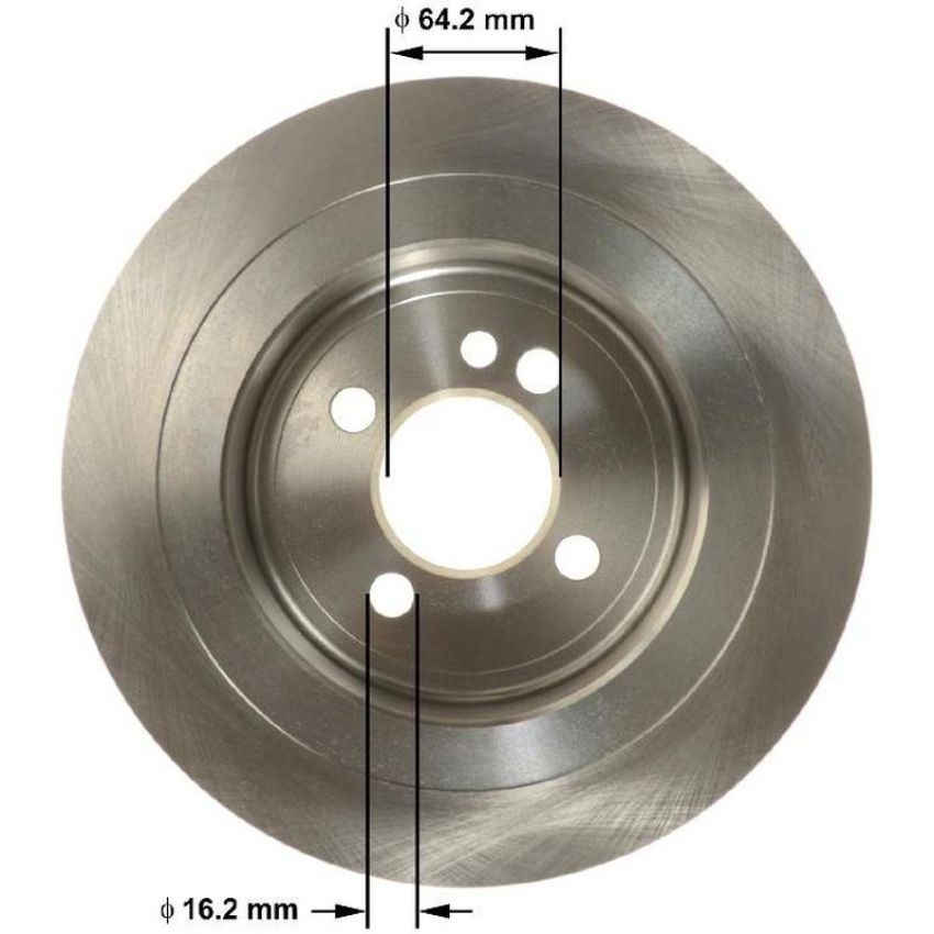 BENDIX DRUM & ROTORS PRT6165 BENDIX Disc Brake Rotor