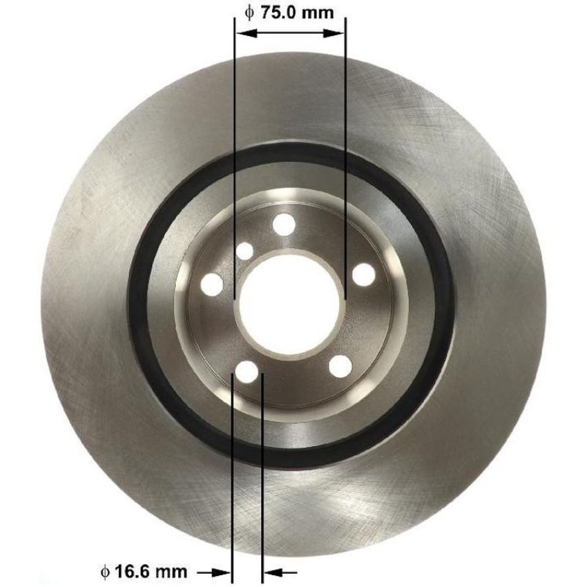BENDIX DRUM & ROTORS PRT6167 BENDIX Disc Brake Rotor