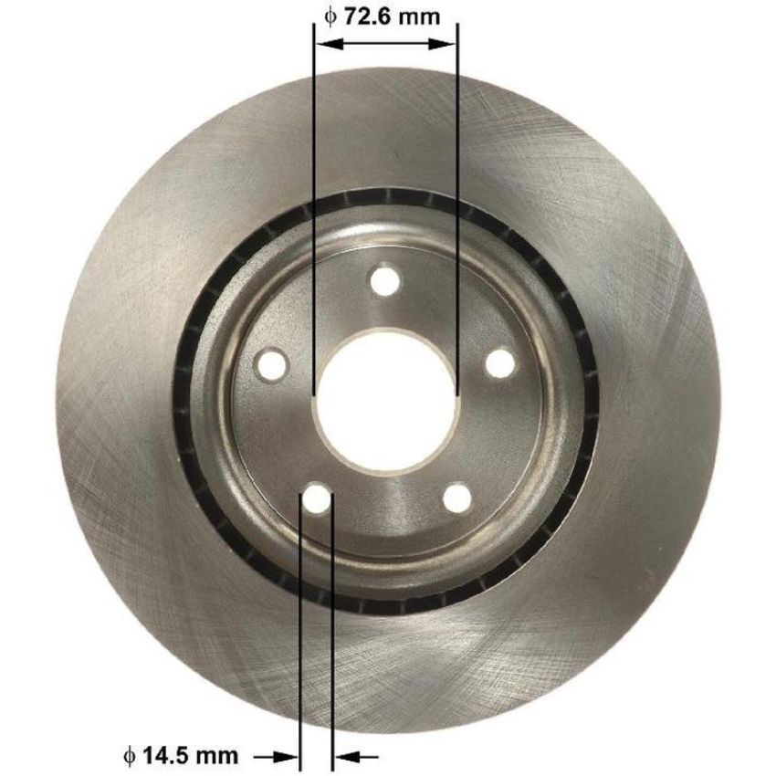 BENDIX DRUM & ROTORS PRT6170 BENDIX Disc Brake Rotor