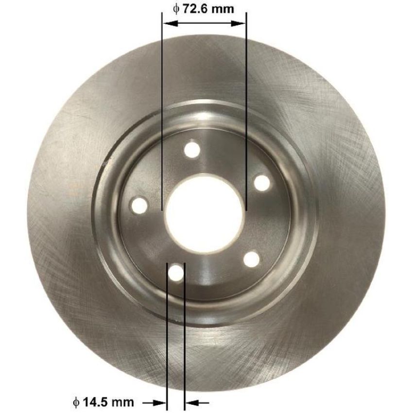 BENDIX DRUM & ROTORS PRT6171 BENDIX Disc Brake Rotor