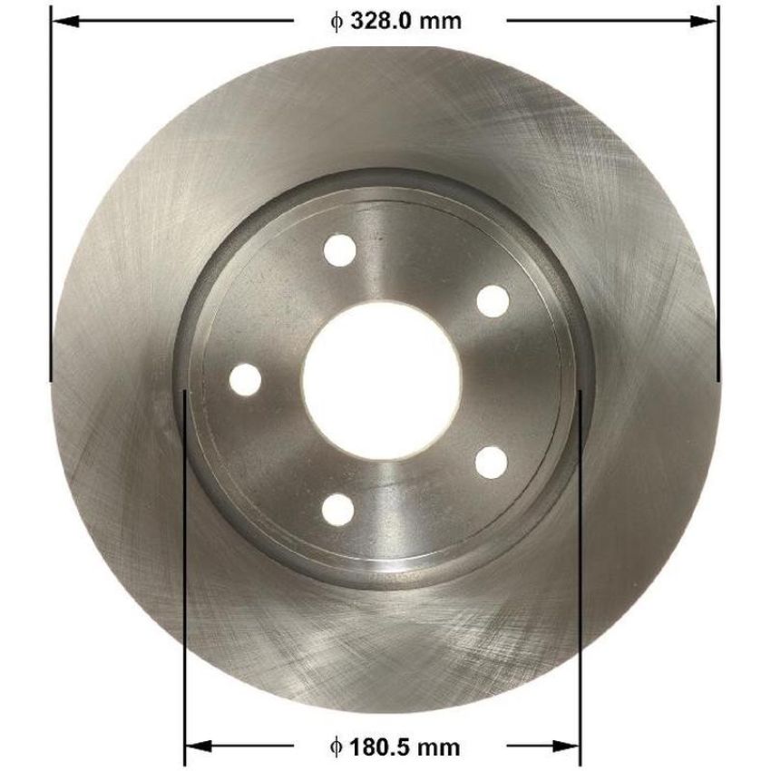 BENDIX DRUM & ROTORS PRT6171 BENDIX Disc Brake Rotor