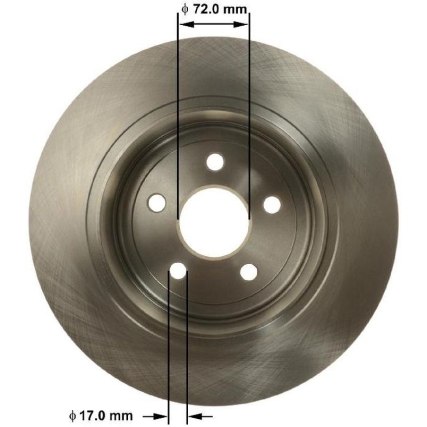 BENDIX DRUM & ROTORS PRT6173 BENDIX Disc Brake Rotor