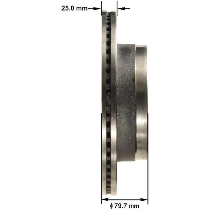 BENDIX DRUM & ROTORS PRT6177 BENDIX Disc Brake Rotor