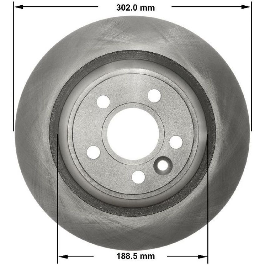 BENDIX DRUM & ROTORS PRT6188 BENDIX Disc Brake Rotor