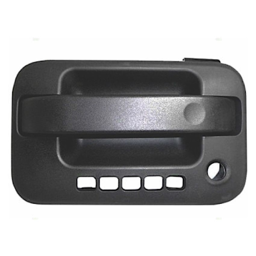LH OUTER FRONT DOOR HANDLE BLK TEXTURED W/ KEYLESS ENTRY F150 04-08