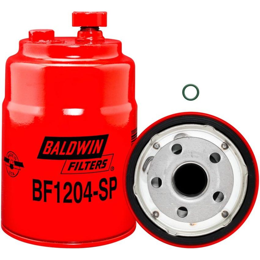 BALDWIN FILTERS BF1204-SP Sec. FWS Spin-on w/Drain, Sensor Port