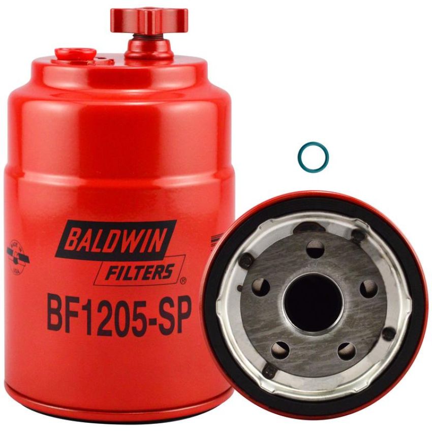 BALDWIN FILTERS BF1205-SP Pri. FWS Spin-on w/Drain, Sensor Port