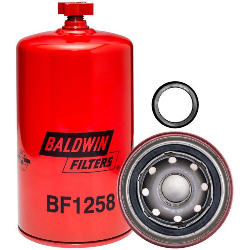BALDWIN FILTERS BF1258 Fuel/Water Separator Spin-on with Drain