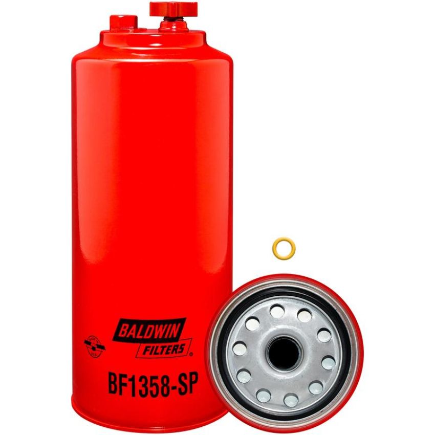 BALDWIN FILTERS BF1358-SP Fuel/Water Separator Spin-on with Drain and Sensor Port
