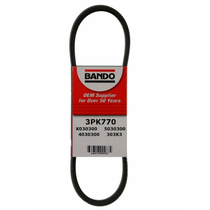 BANDO BELTS 3PK770 Bando USA OEM Quality Serpentine Belt