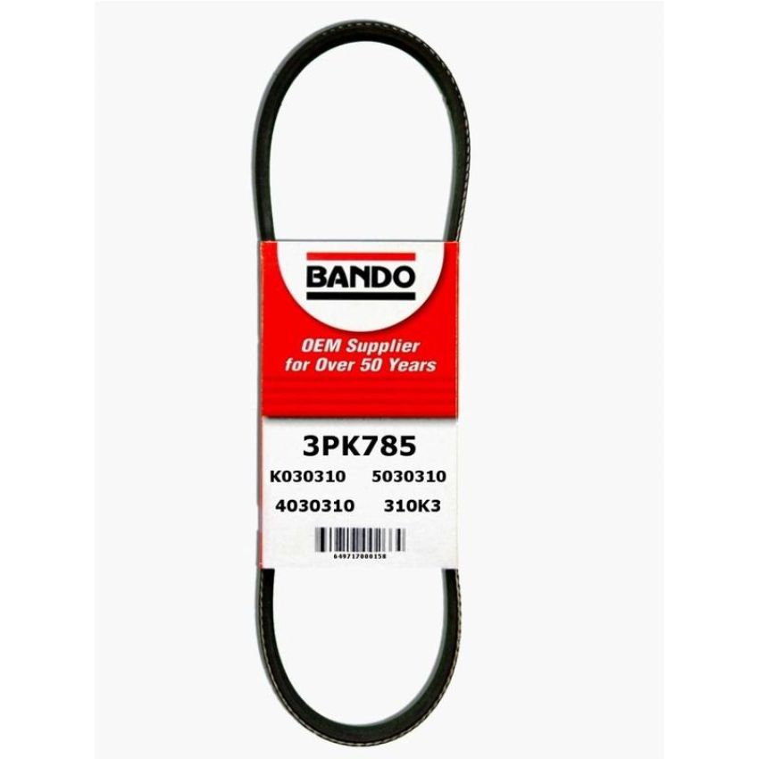 BANDO BELTS 3PK785 Bando USA OEM Quality Serpentine Belt