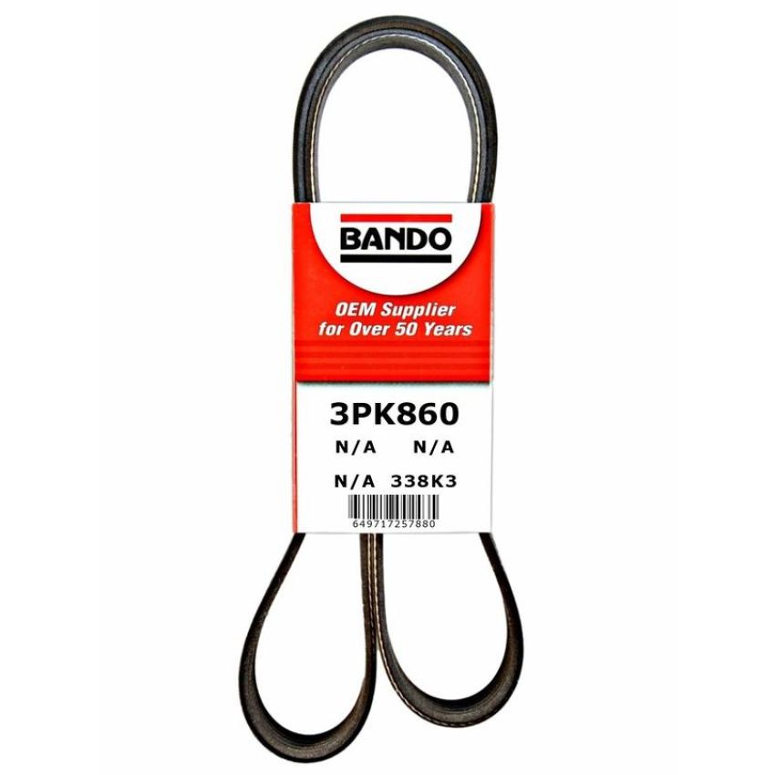 BANDO BELTS 3PK860 Bando USA OEM Quality Serpentine Belt