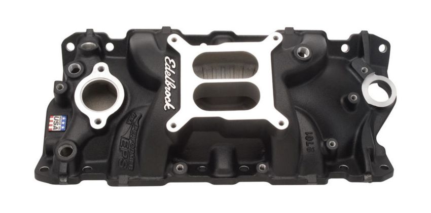 EDELBROCK EDE27013 SBC Performer EPS Manifold - Black