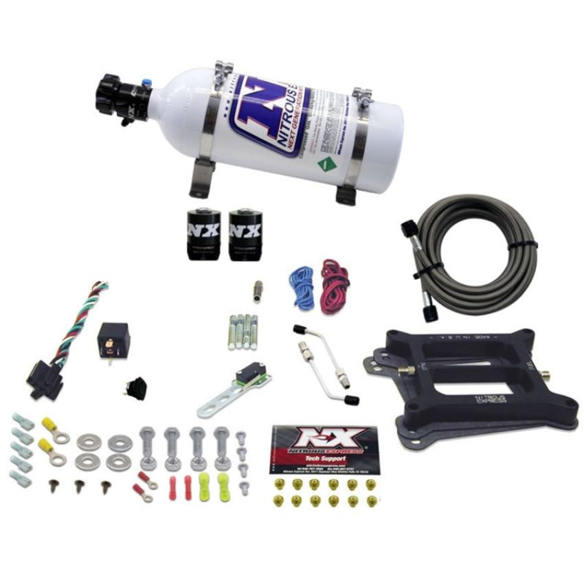 Nitrous Express 30040-05 4150 4-BBL/GASOLINE (50-100-150-200-250-300HP) WITH 5LB BOTTLE