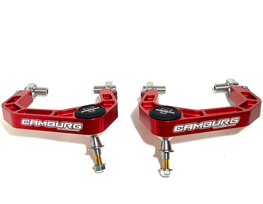Camburg CAM-310184-RED Toyota Tacoma 05-23 / 4-Runner 03-23 / FJ 07-14 KINETIK V2 Billet Uniball Upper Arms (Red)