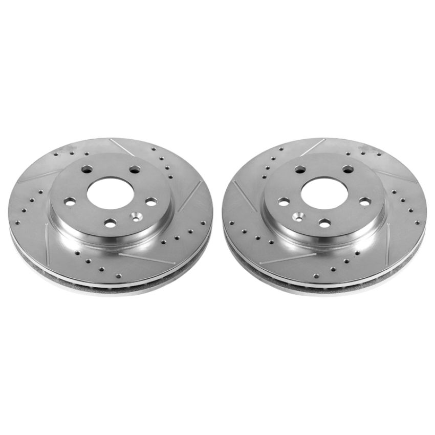 PowerStop AR82134XPR PowerStop Evolution Performance Drilled, Slotted & Plated Brake Rotor Pair