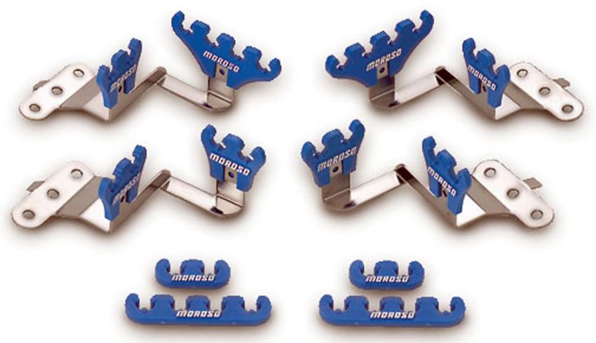 MOROSO MOR72140 Blue Wire Loom Kit For SBC Center Bolt V/C