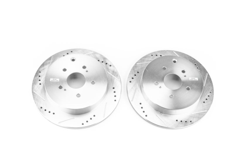 PowerStop JBR1543XPR PowerStop Evolution Performance Drilled, Slotted & Plated Brake Rotor Pair