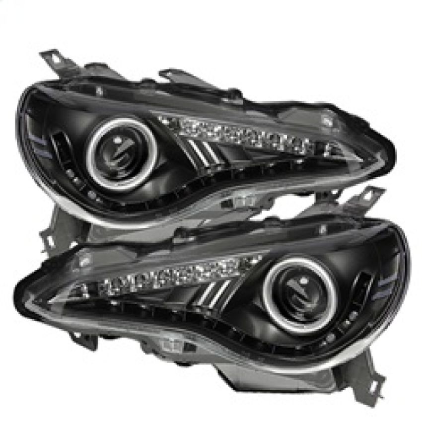 SPYDER 5075475 Projector Headlights- DRL LED - Black