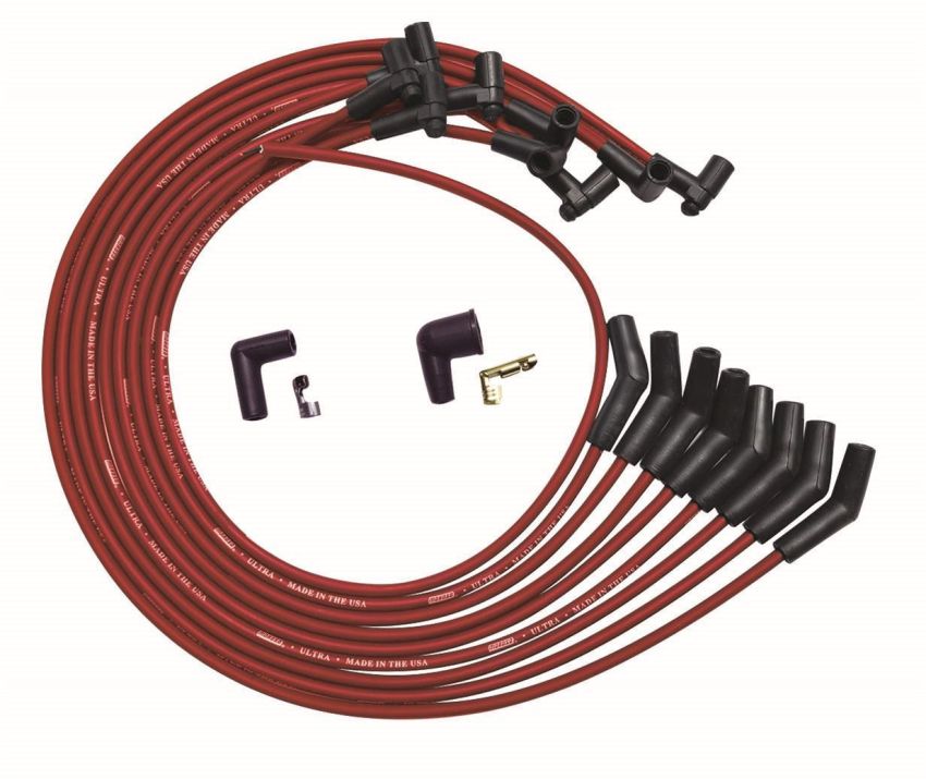 MOROSO MOR52045 Ultra Plug Wire Set BBC Under V/C Red