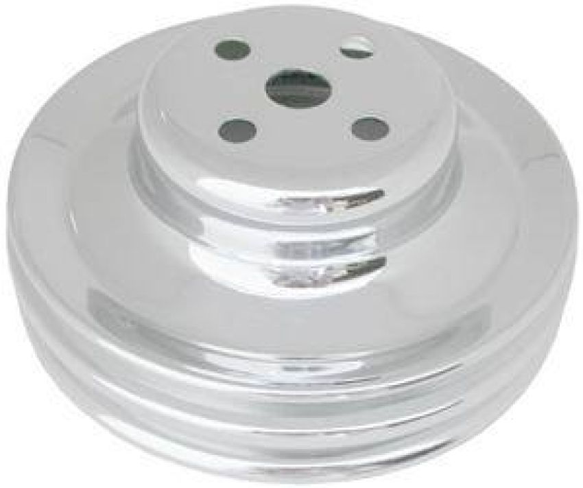 RACING POWER CO-PACKAGED RPCR8975 Chrome Ford 289 Water Pump 2V Pulley