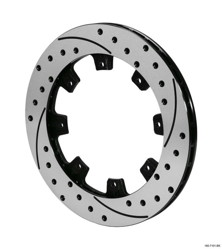 Wilwood 160-7103-BK Rotor-UL32 Iron RH-SRP BLK Drl 12.19 x .810 - 8 on 7.00in