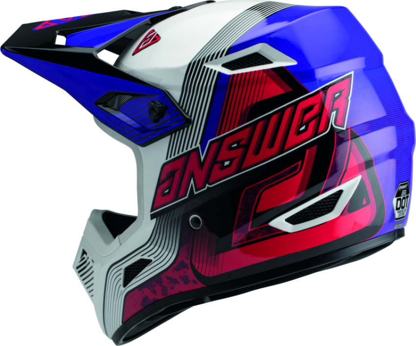 Answer 447685 AR1 Vendetta Helmet Red/White/Purple - XS