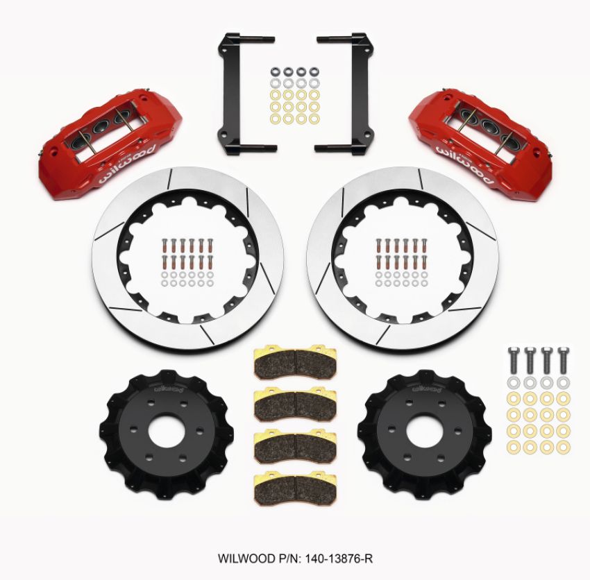 Wilwood 140-13876-R TX6R Front Kit 16.00in Red 1999-2014 GM Truck/SUV 1500
