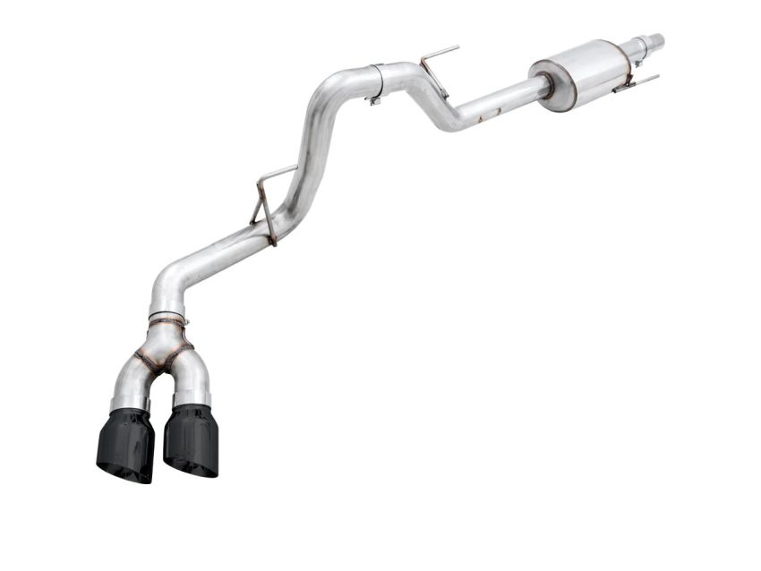 AWE Tuning 3015-23058 2015+ Ford F-150 0FG Single Exit Performance Exhaust System w/4.5in Diamond Black Tips