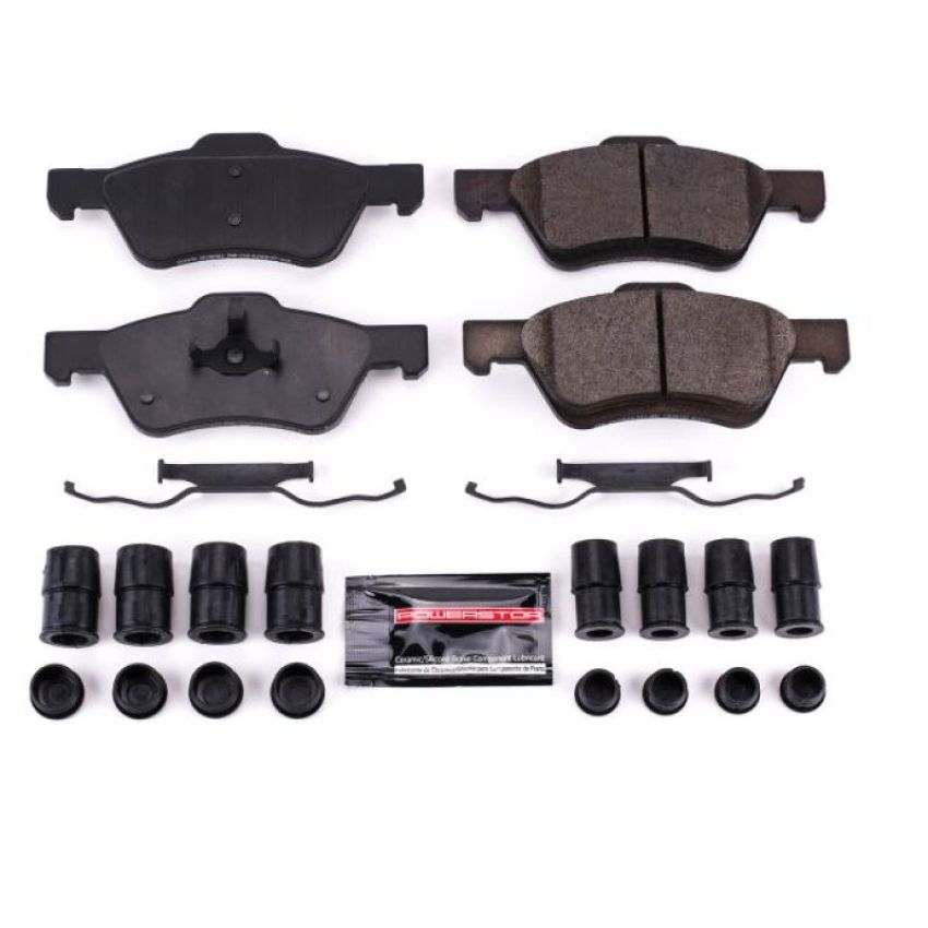 PowerStop Z23-1047B PowerStop - Z23 Daily Driver Carbon-Fiber Ceramic Brake Pads with Hardware Kit