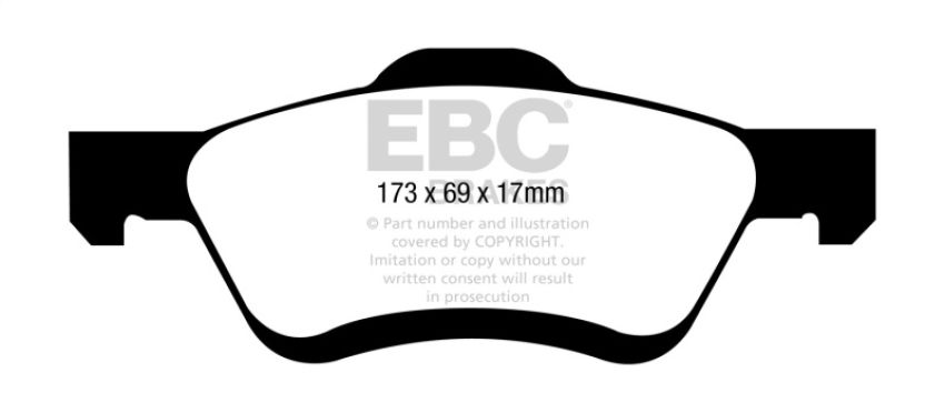 EBC Brakes DP41709/2R Yellowstuff Street And Track Brake Pads