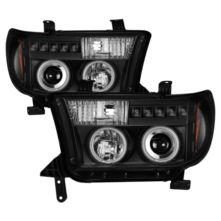 SPYDER 5030306 Projector Headlights - Eliminates AFS function - LED Halo - Black