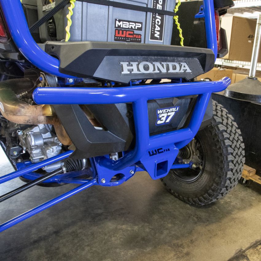 Wehrli WCF102024-TNB 19-22 Honda Talon X/R Rear Bumper with Receiver Hitch - Talon Blue