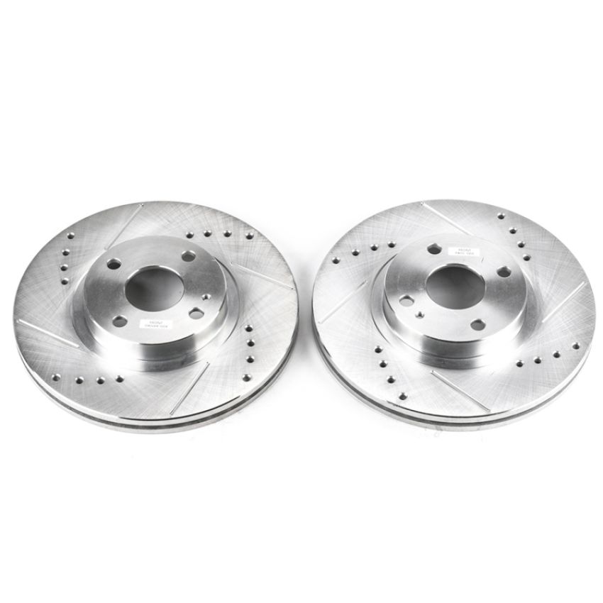 PowerStop JBR950XPR PowerStop Evolution Performance Drilled, Slotted & Plated Brake Rotor Pair