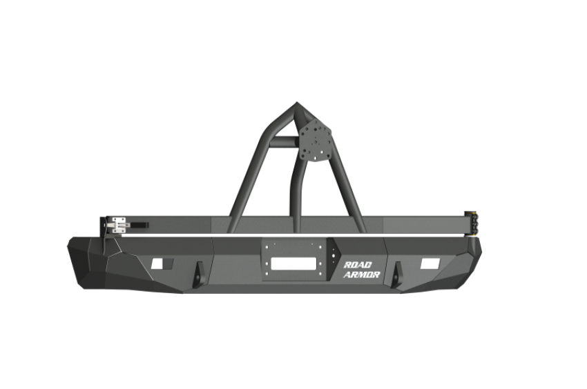 Road Armor 61208B 99-07 Ford Excursion Stealth Rear Winch Bumper w/Tire Carrier - Tex Blk
