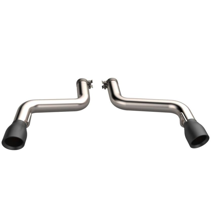 QTP 700116B 2016-2024 Chevrolet Camaro SS  Eliminator Axle Back Black Tips