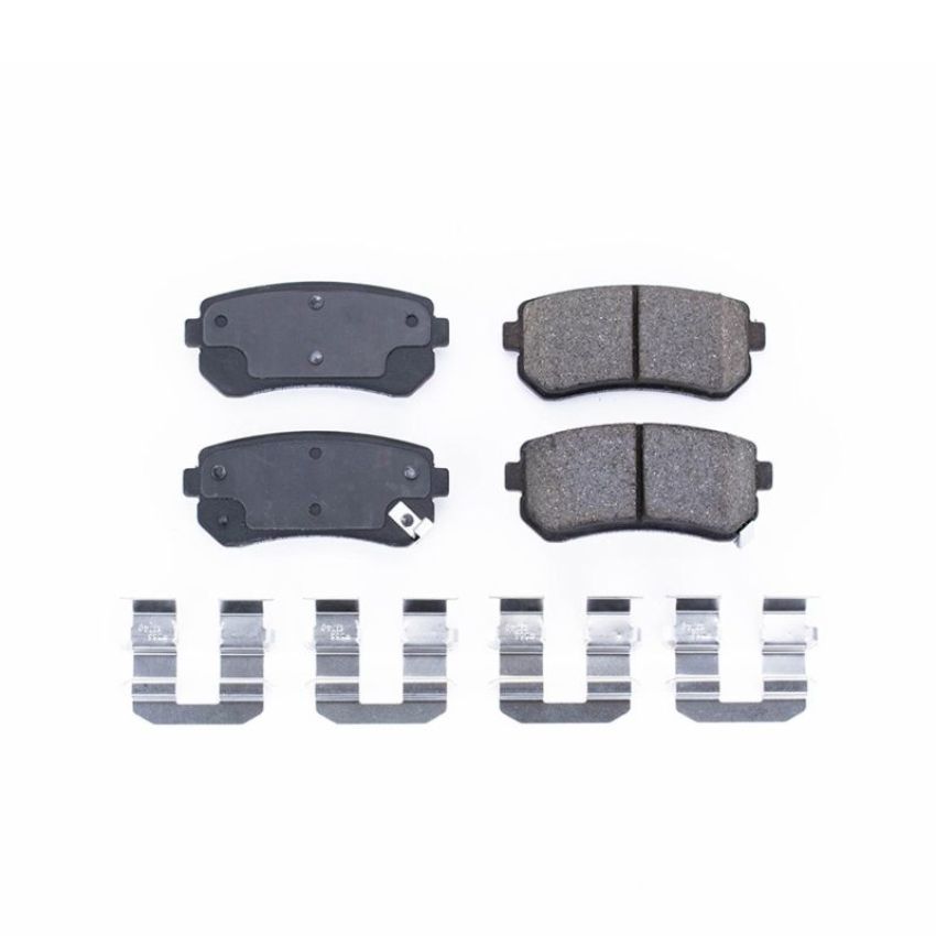 PowerStop 17-1157 PowerStop - Z17 Low-Dust Ceramic Brake Pads with Hardware