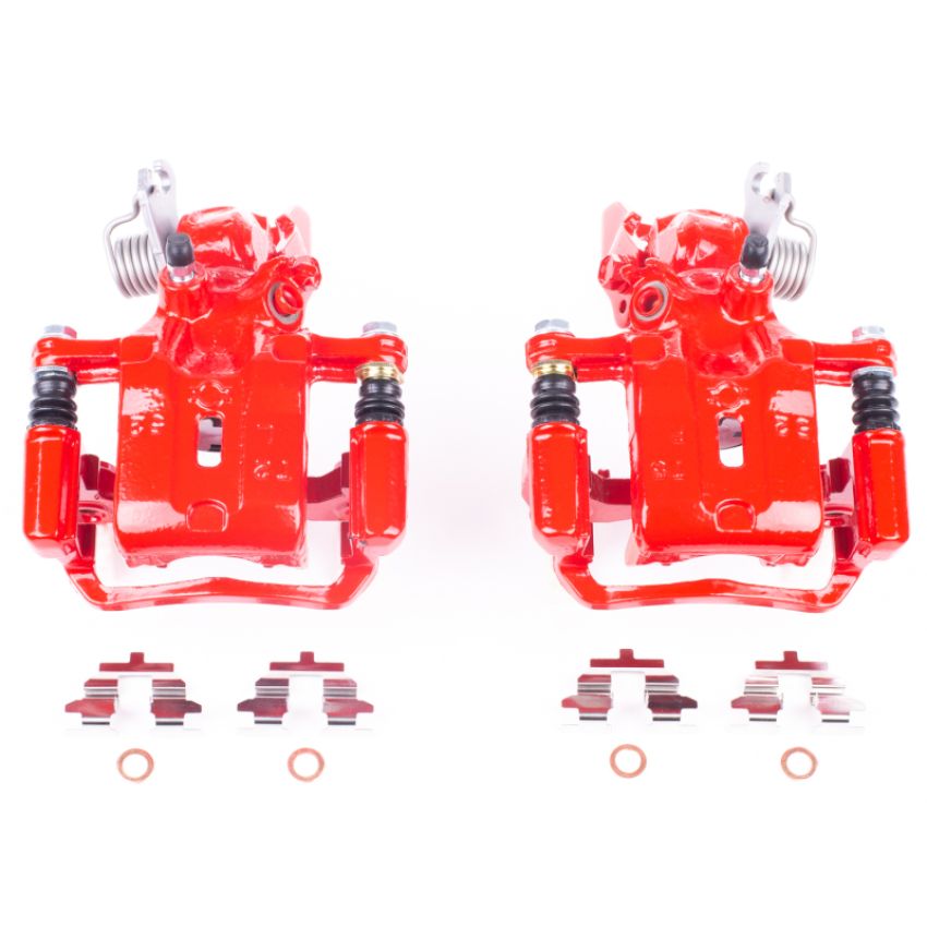PowerStop S2626B Red Powder Coated Calipers