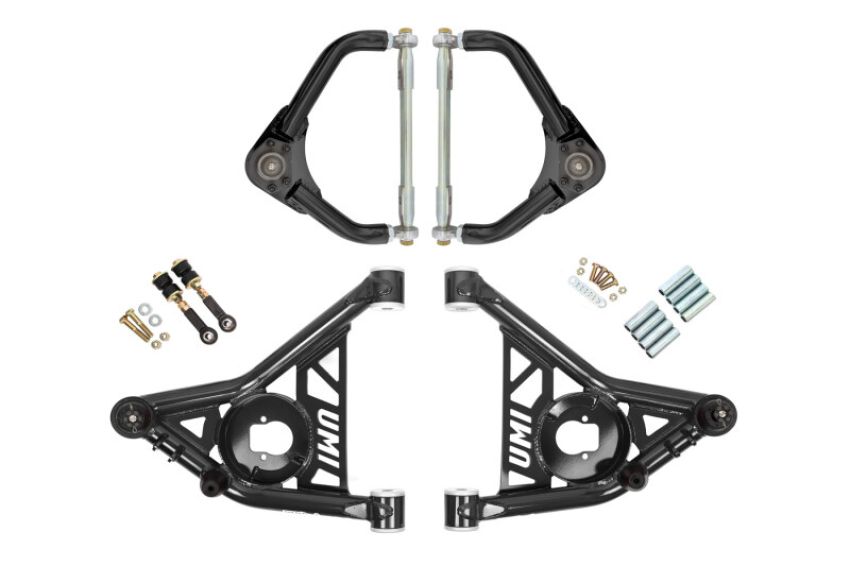 UMI Performance 265256-1-B 70-81 GM F-Body Front A-arm Kit Delrin Bushings Adj Tall Ball Joints