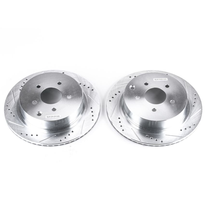 PowerStop JBR981XPR PowerStop Evolution Performance Drilled, Slotted & Plated Brake Rotor Pair