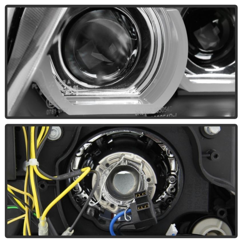 SPYDER 5086488 Projector Headlights - LED Turn Signal - Black