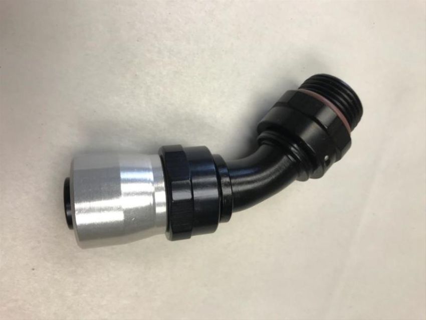 FRAGOLA FRG3104516 #16 45-Deg Crimp Hose Fitting