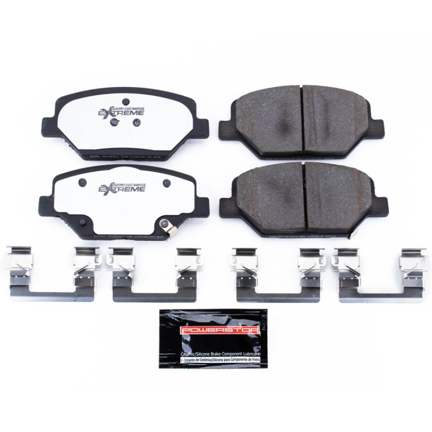 PowerStop Z26-1886 PowerStop - Z26 Performance Carbon-Fiber Ceramic Brake Pads with Hardware Kit